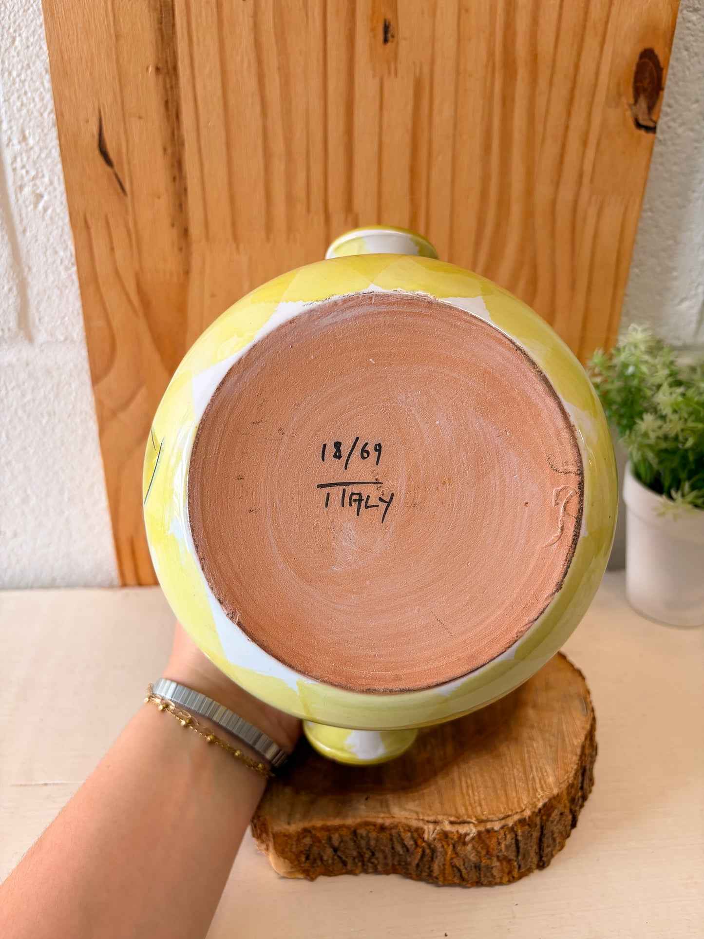 Vtg Fruit Painted Canister (Local Pick Up Only)
