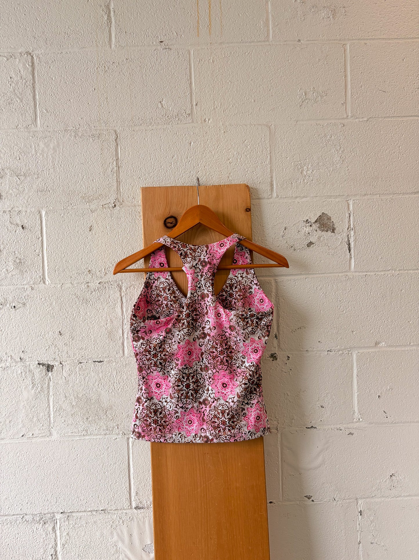 Pink & Brown Halter Tank : M