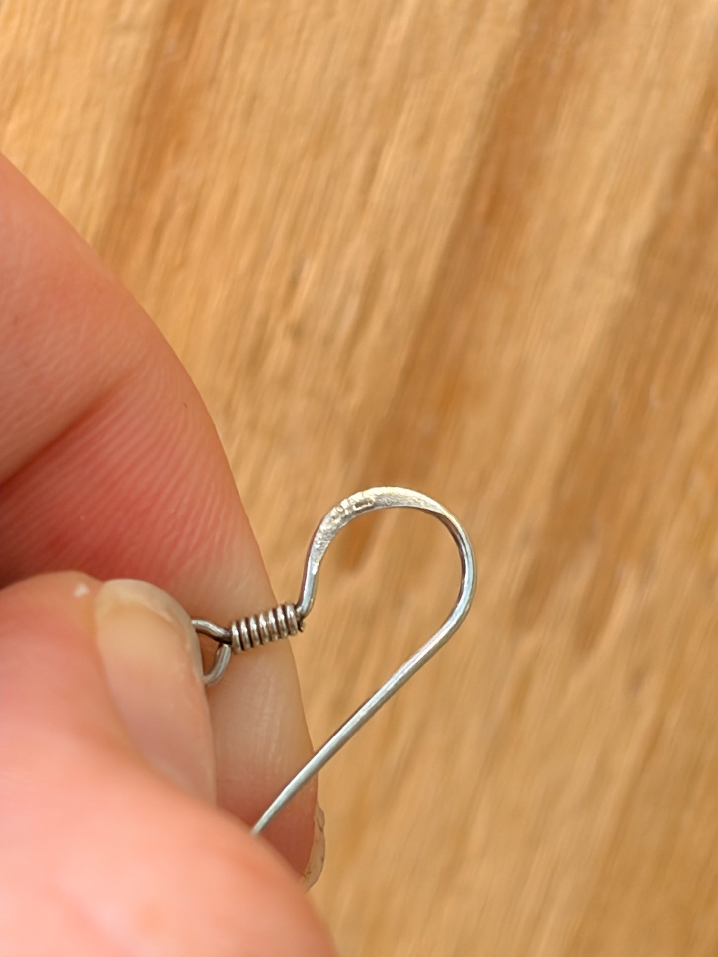 925 Silver Puffy Teardrop Earrings