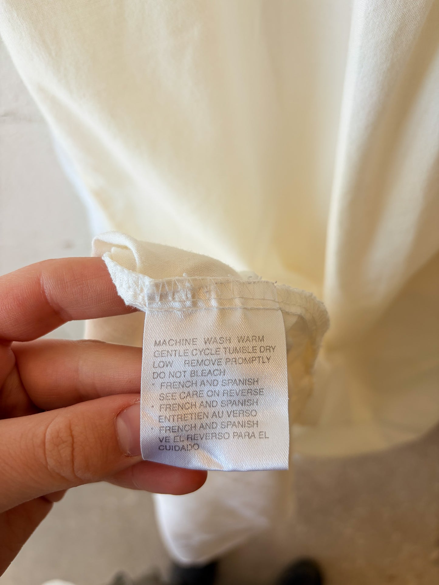 Vtg Lace & Pearl Detailed Nightgown : M/L (As Is)