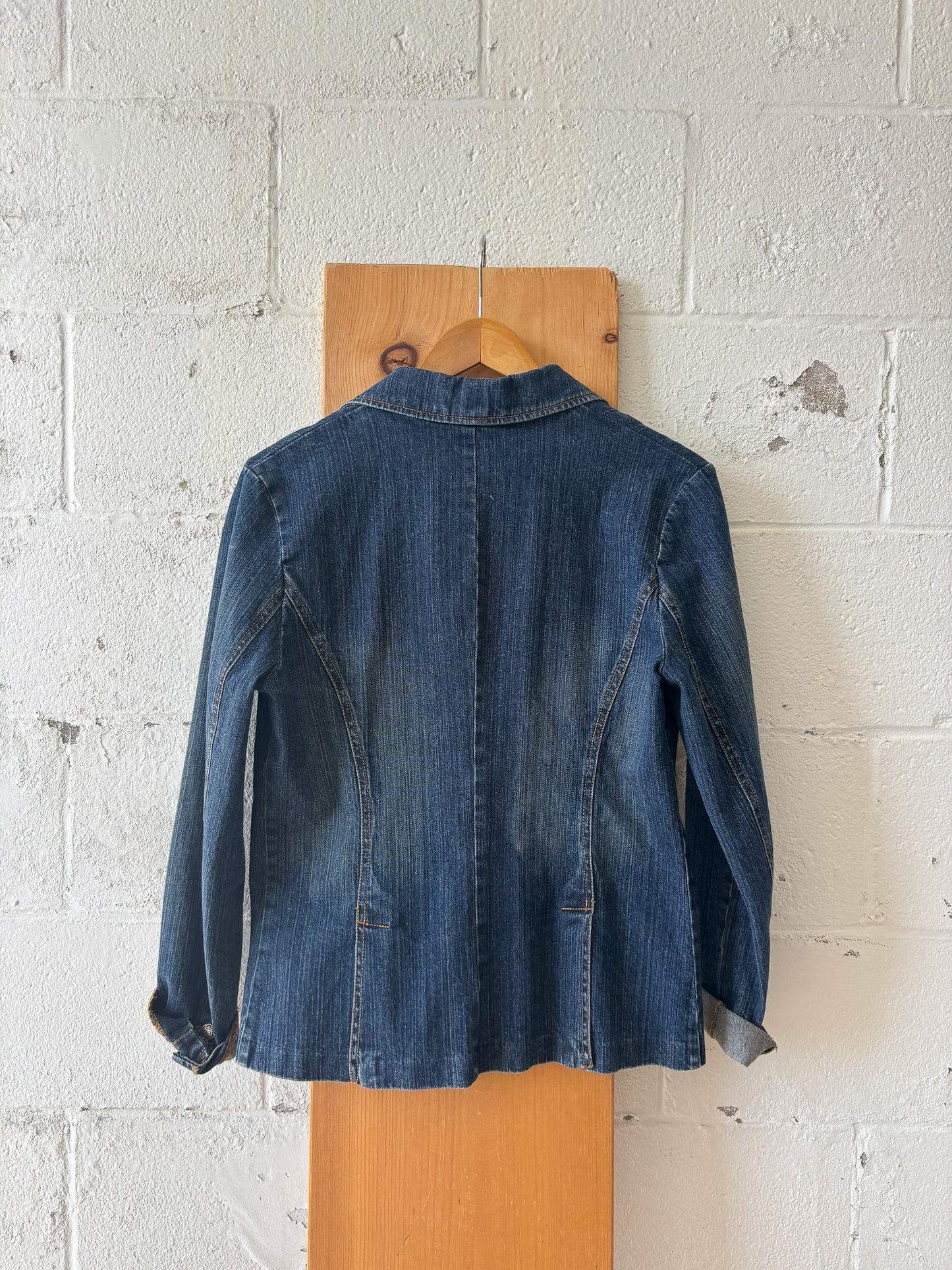 Dark Wash Denim Blazer : M
