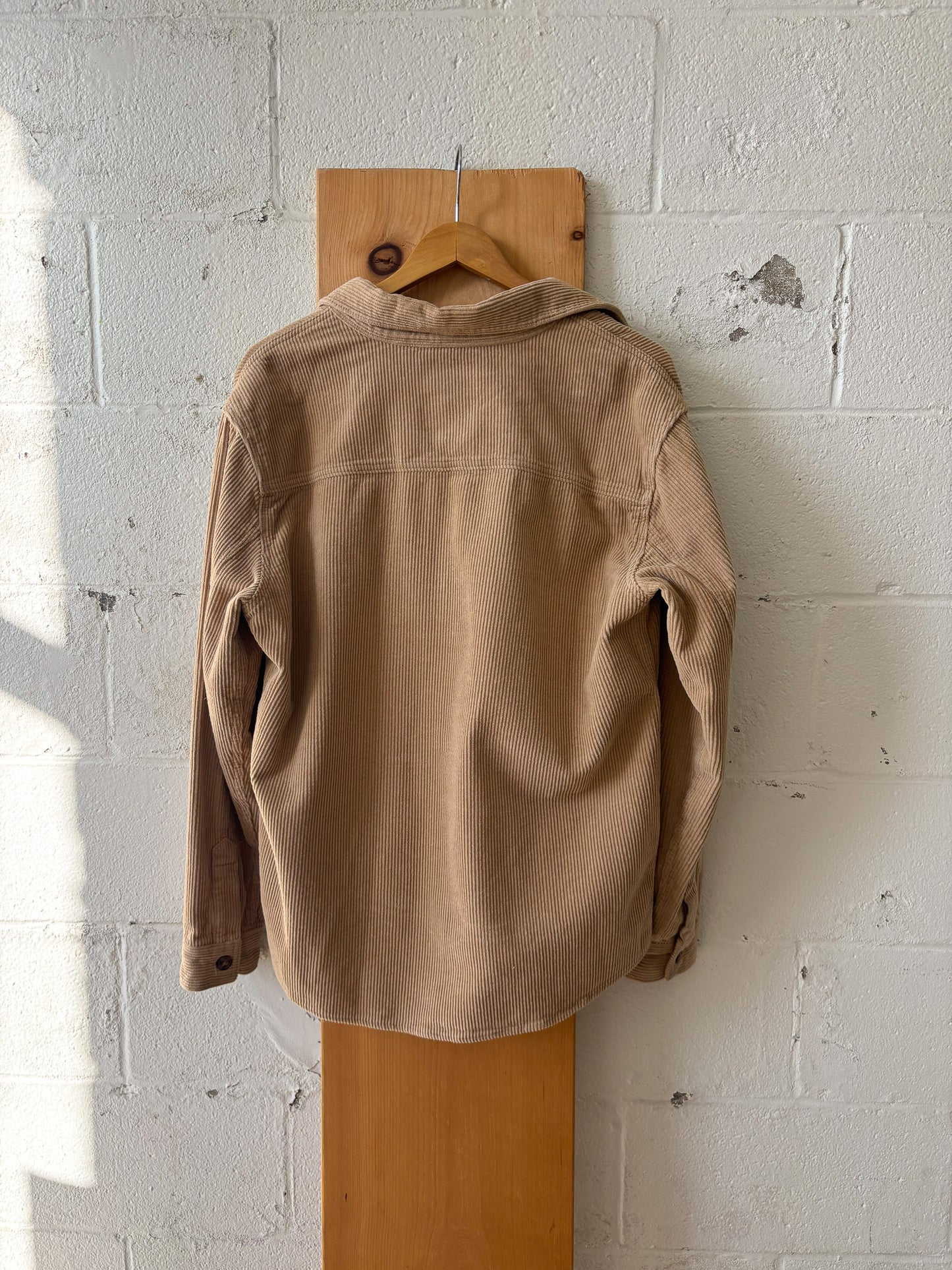 Tan Corduroy Button Up : L