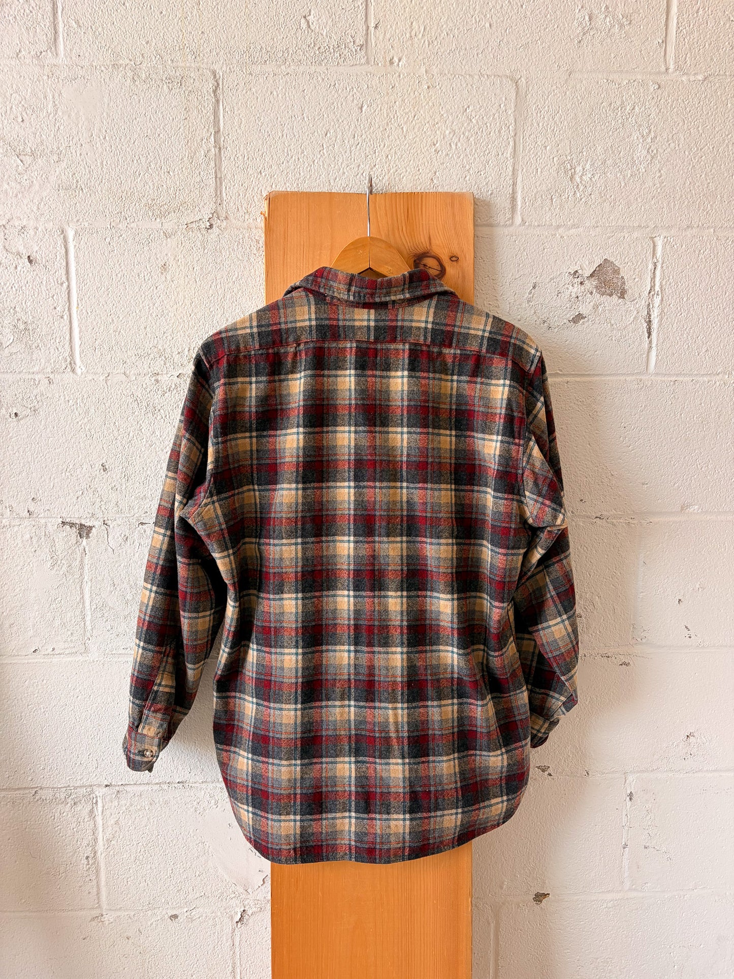 Vtg Pendleton Wool Flannel : L