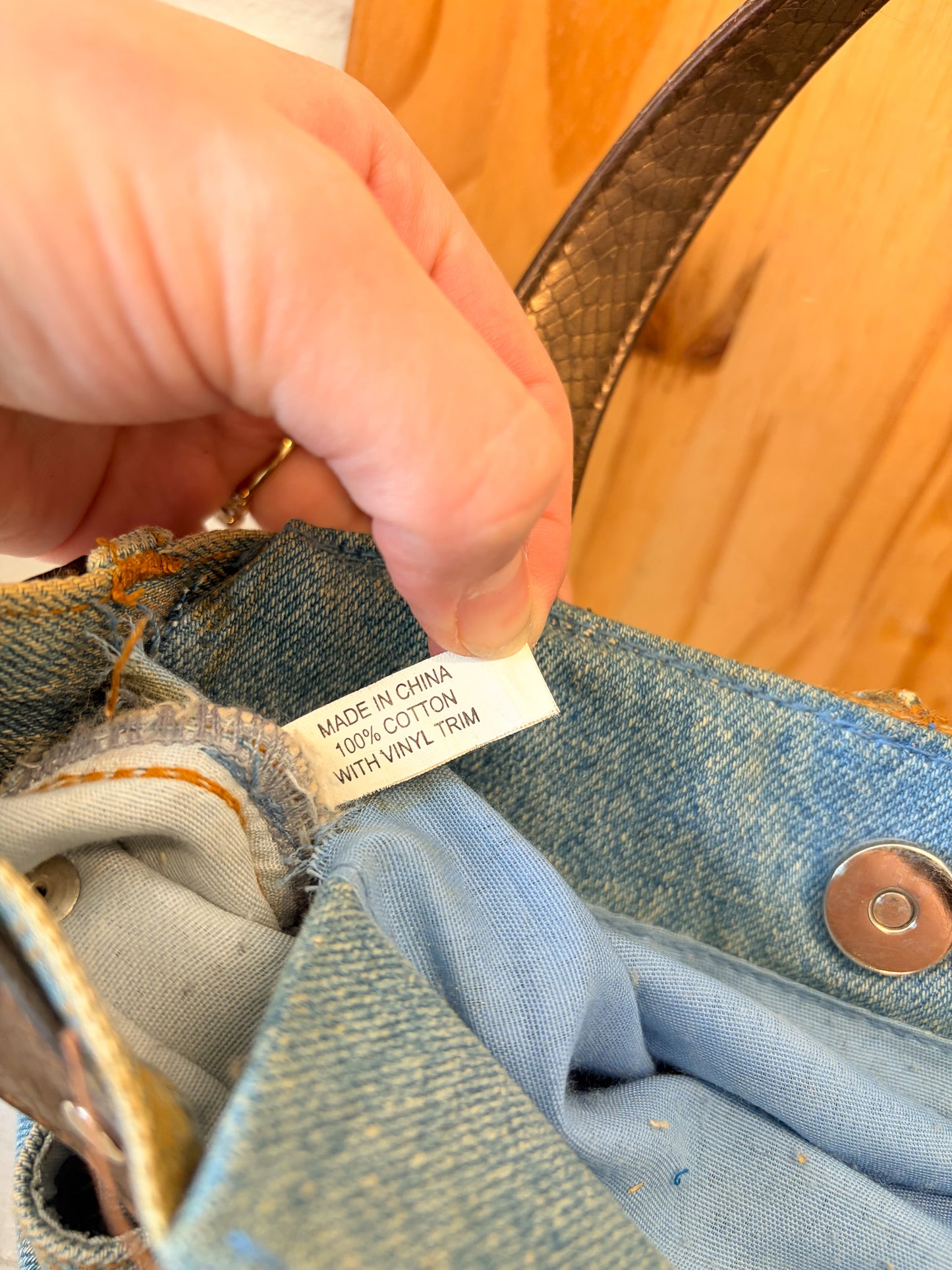 Denim “Jeans” Bag