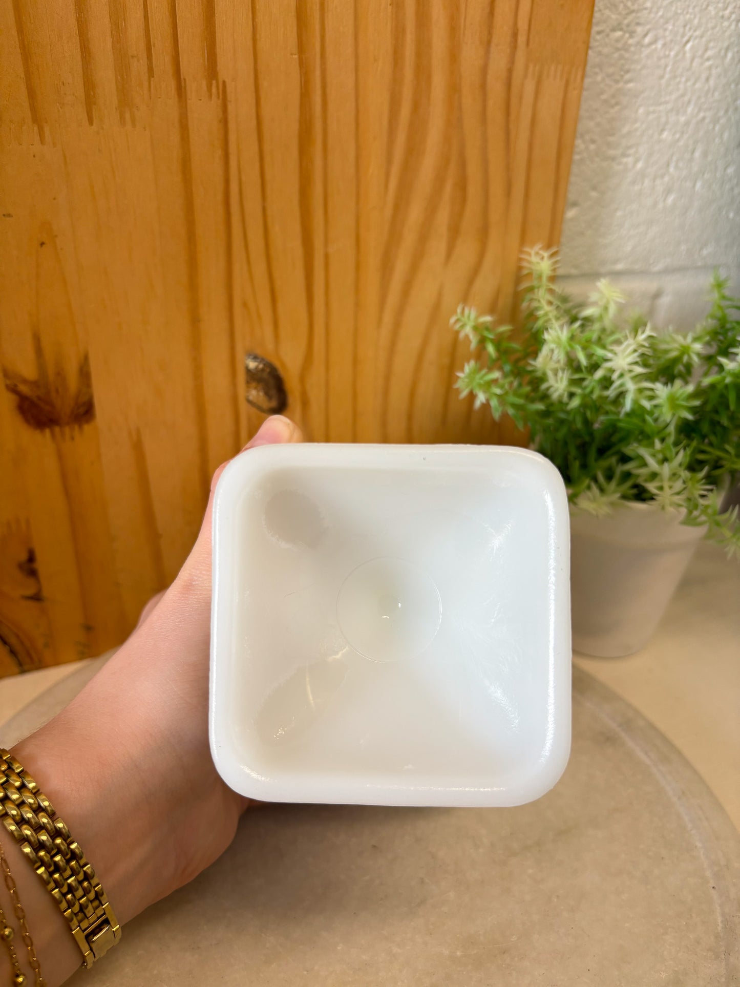 Vtg Milk Glass Pedestal Dish (Local Pick Up Only)