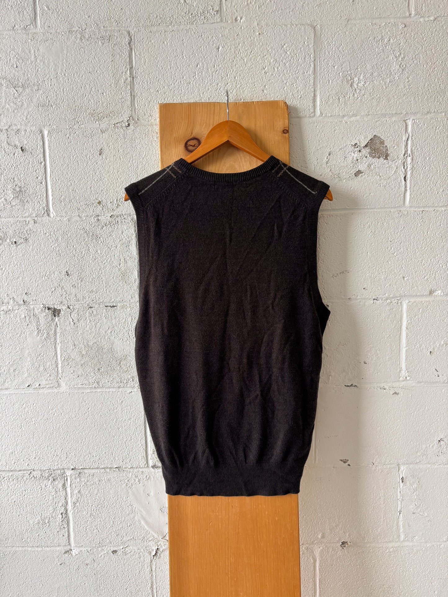 Plaid Sweater Vest : L