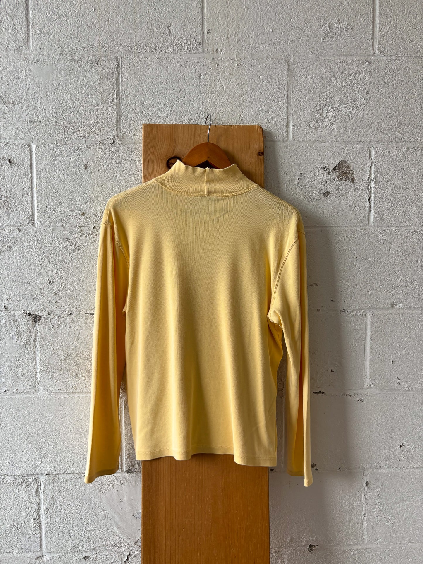 Pendleton Yellow Mock Neck Sweater : XL