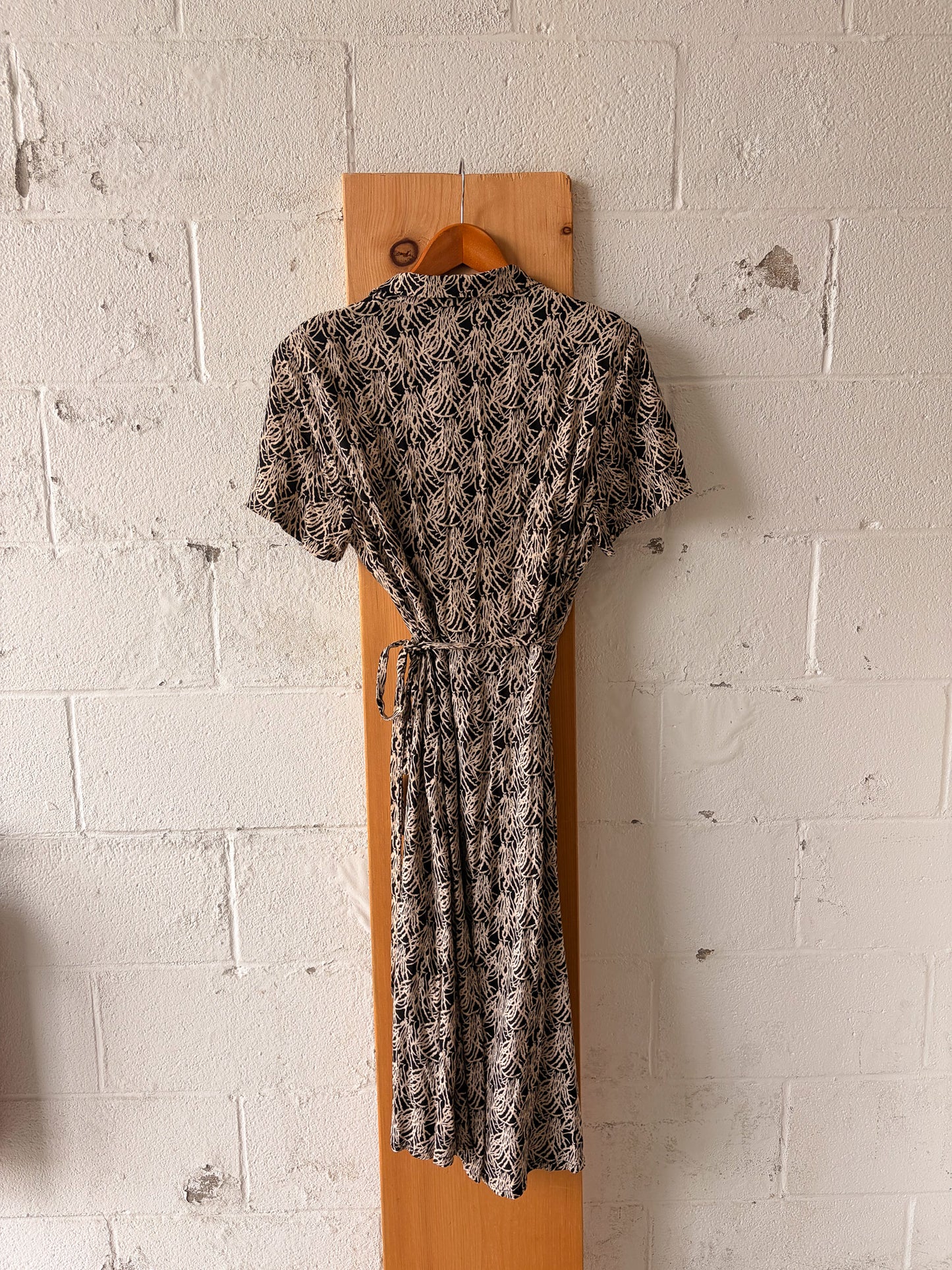Vtg Patterned Wrap Dress : 14