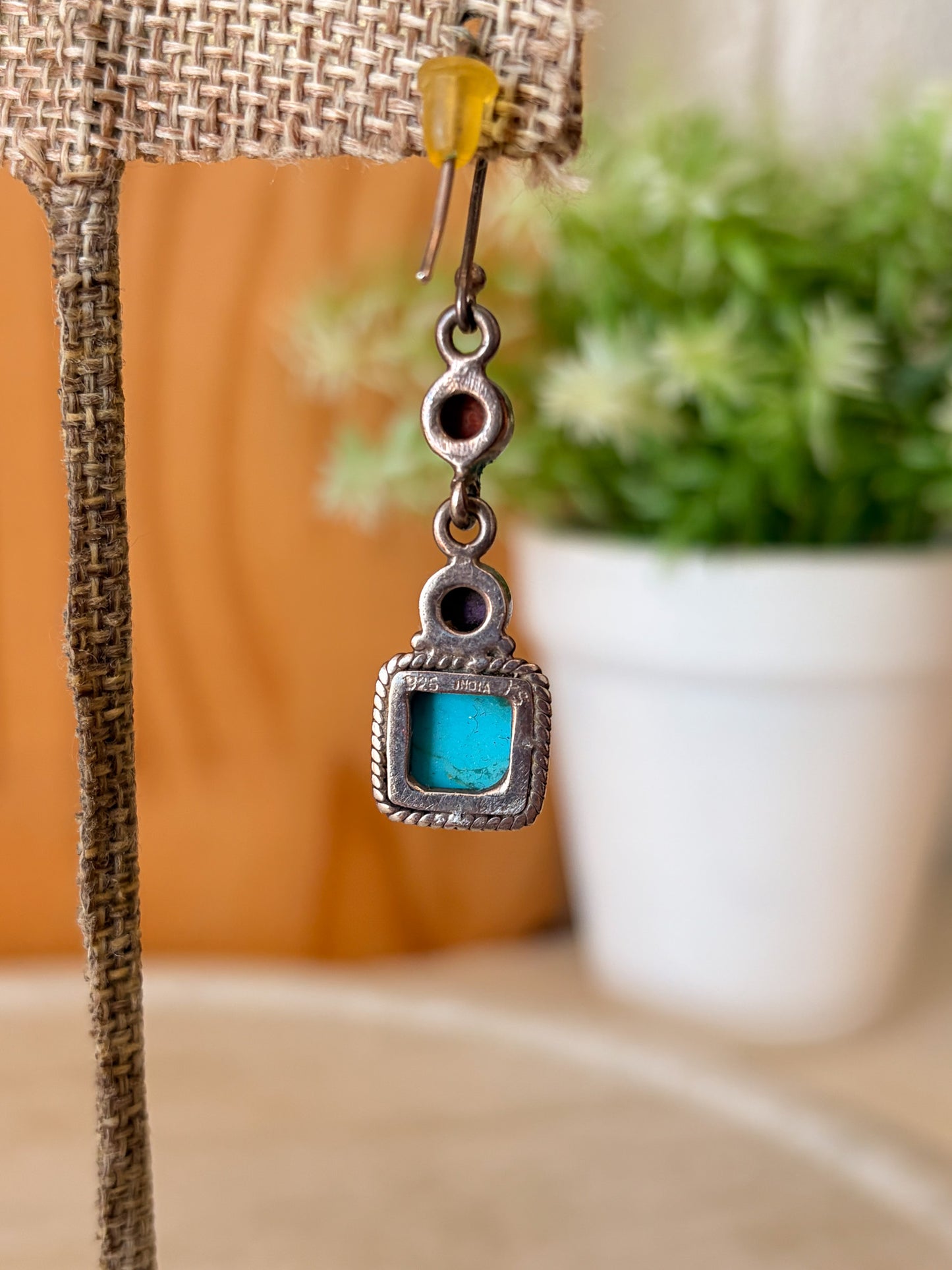 925 Turquoise Drop Earrings