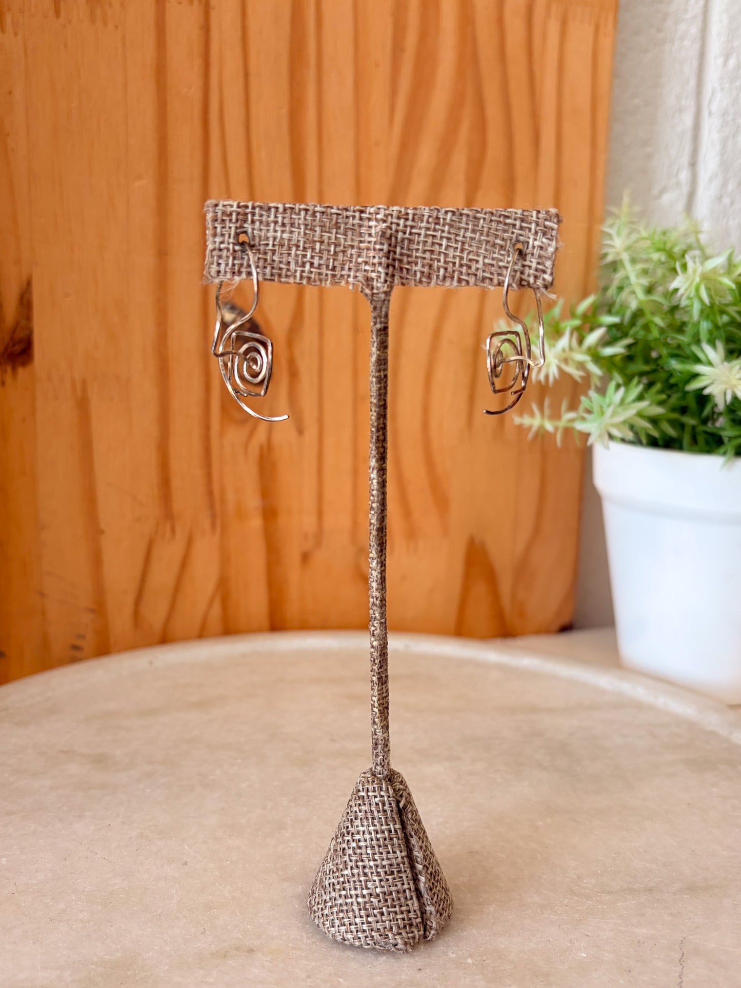 Coiled Swirl No-Back Earrings