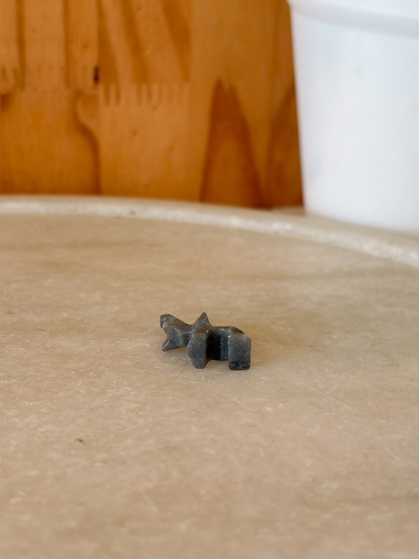 Teeny Tiny Stone Elephant Figure