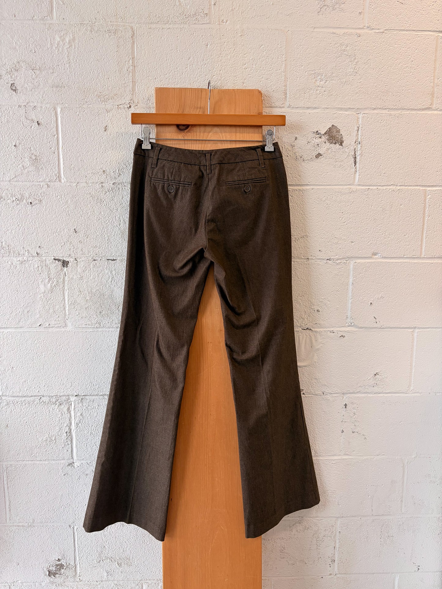 Shiny Brown Dress Pants : 4 Tall