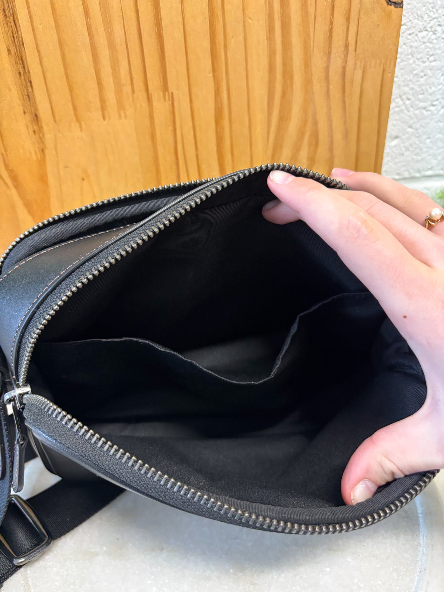Black Coach Crossbody Bag
