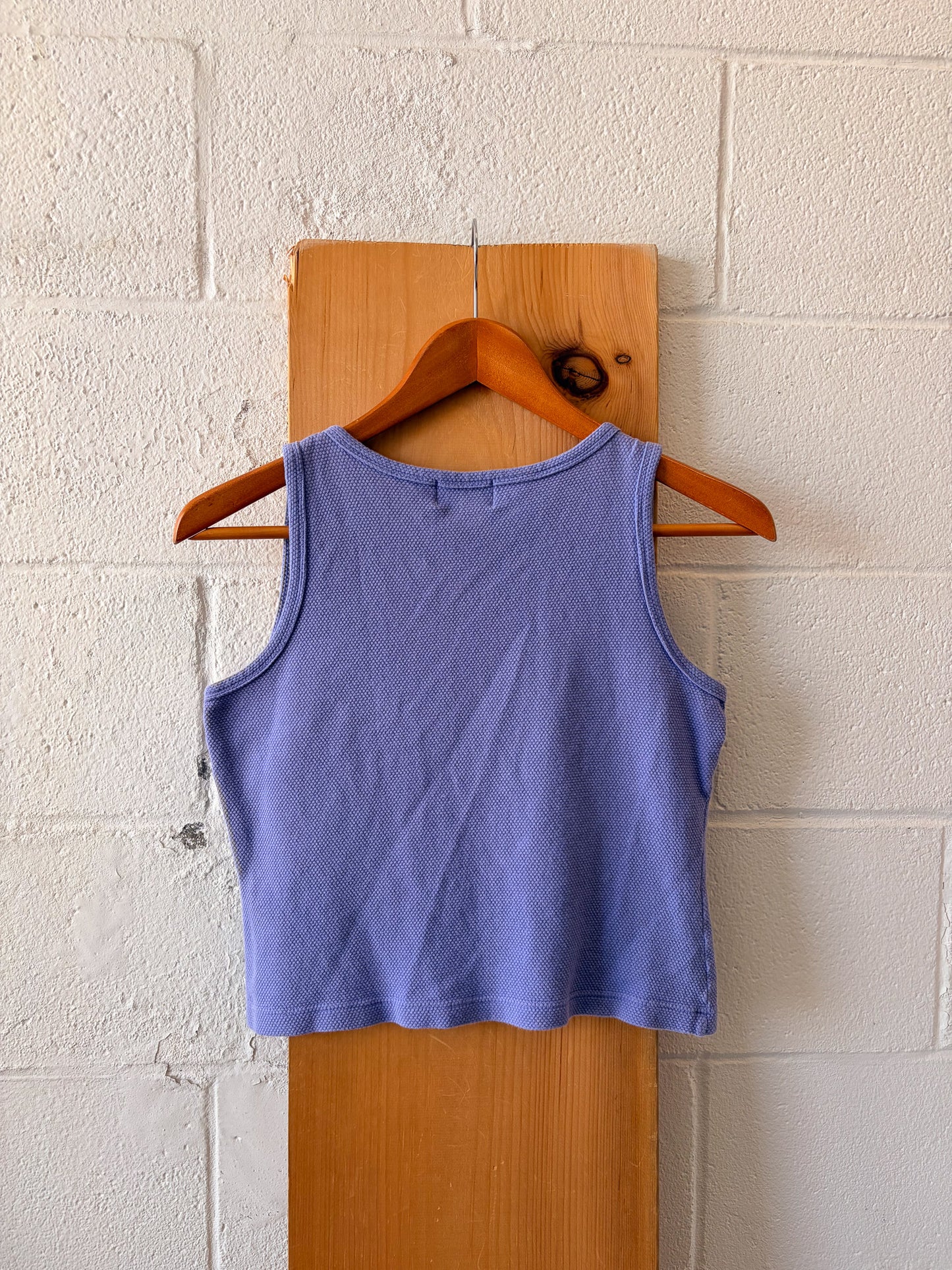 Vtg Cropped Purple Tank : M