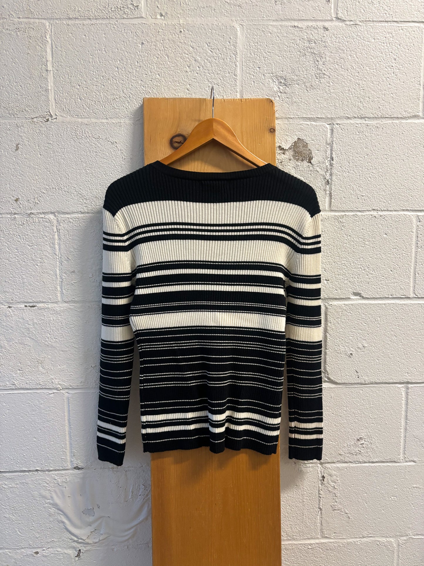 Vtg Striped Sweater : L