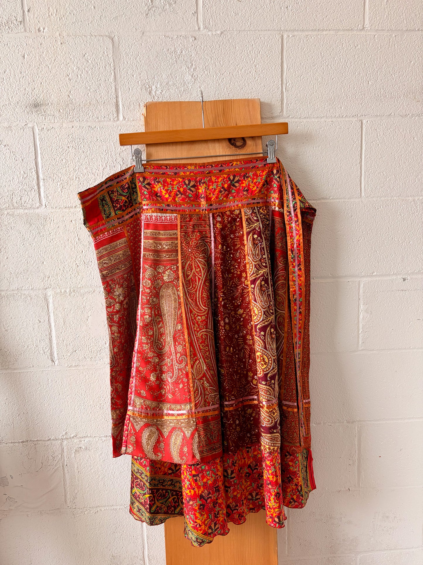 Silk Wrap Skirt : OS