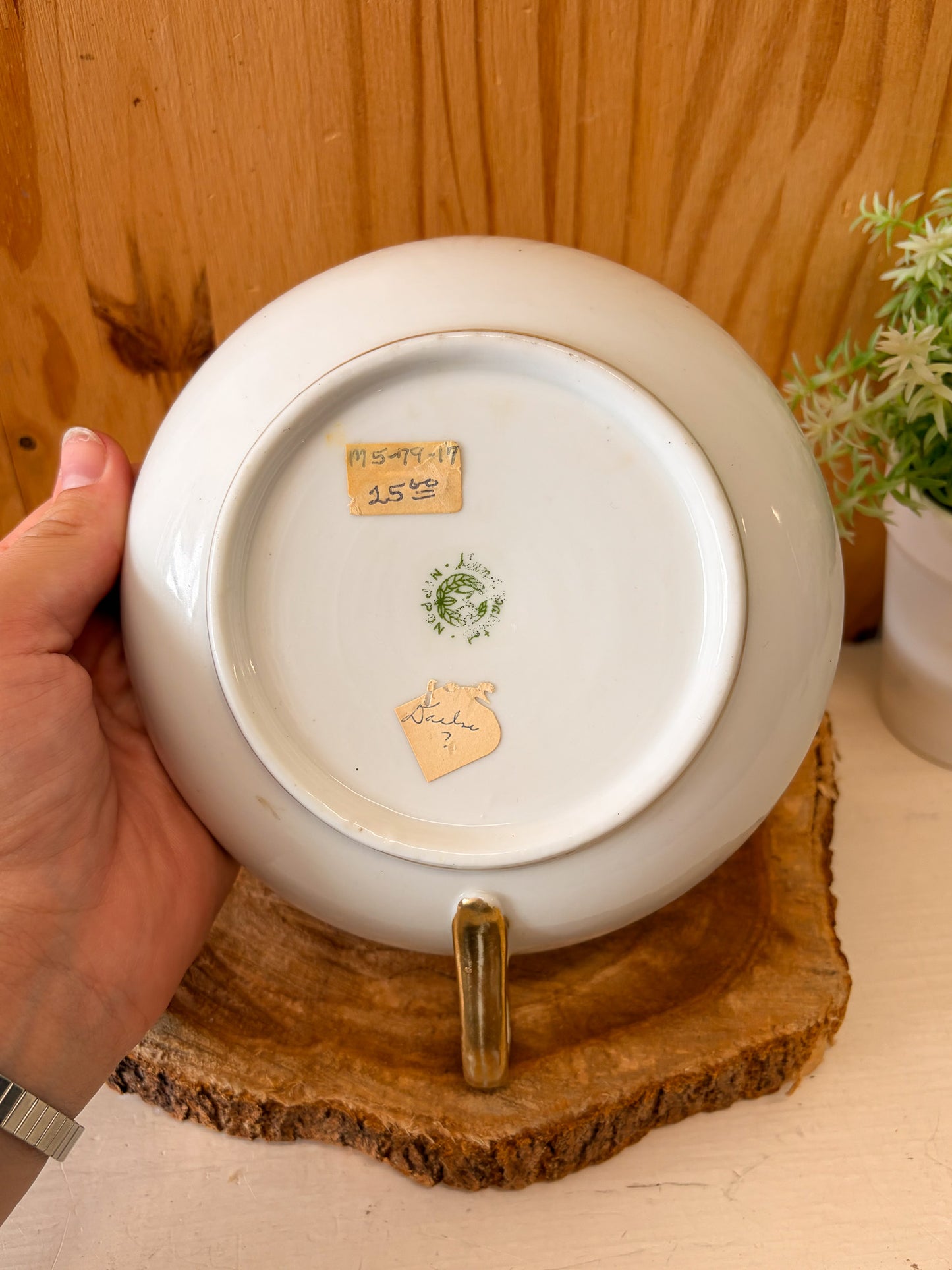 Vtg Floral Porcelain Dish (Local Pick Up Only)