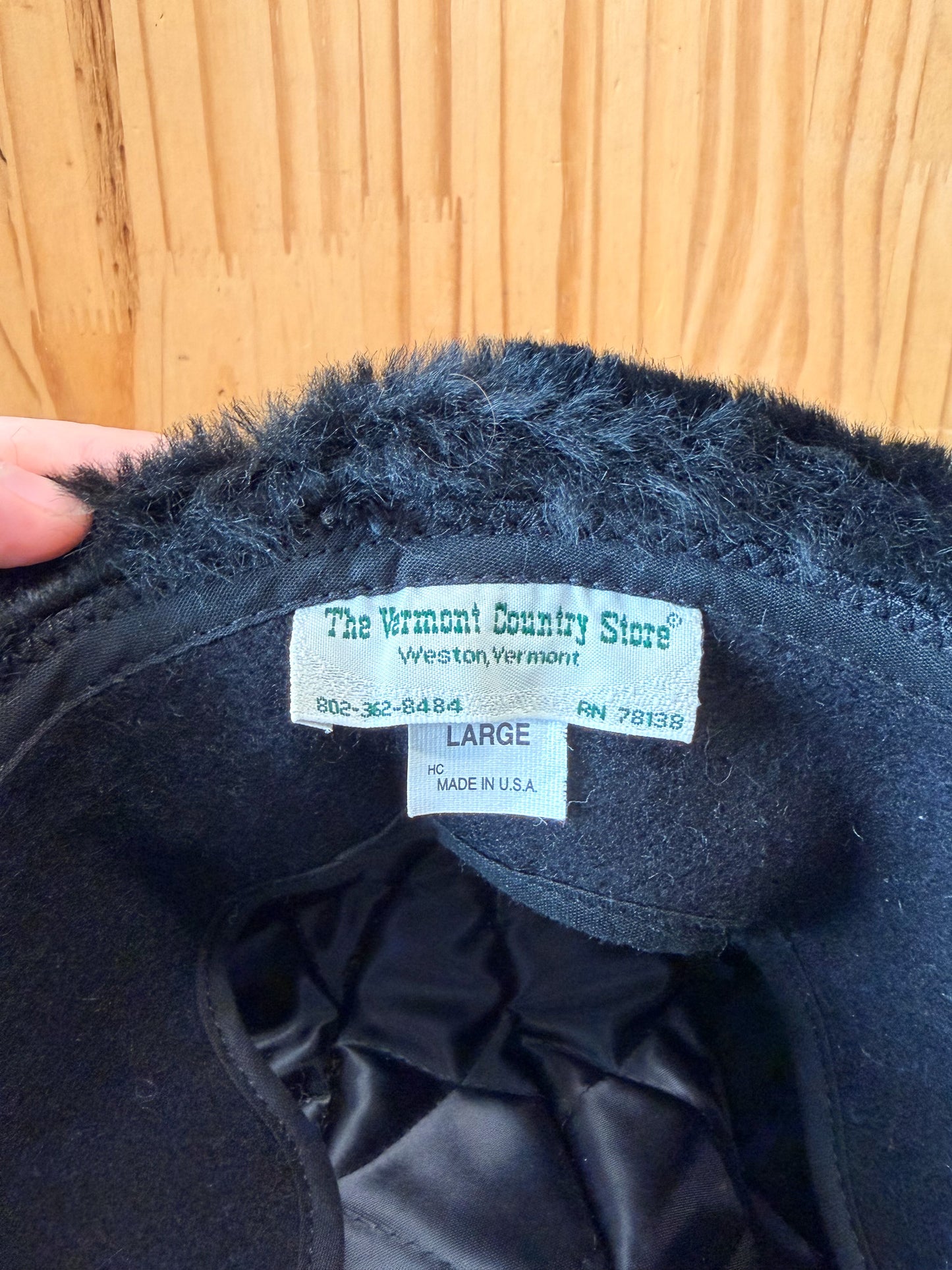 Vtg Made in the USA Winter Hat : L