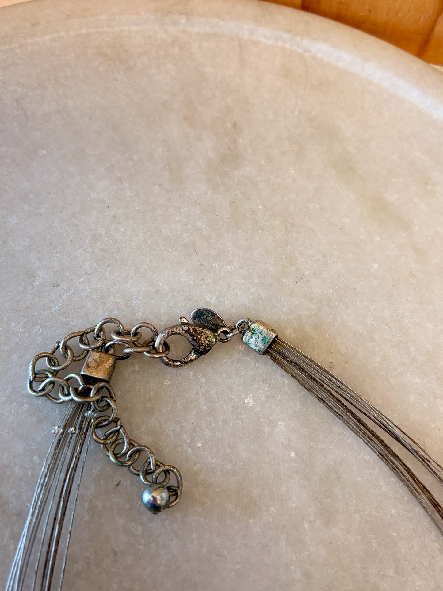 Chico's Purple Stone Pendant Necklace