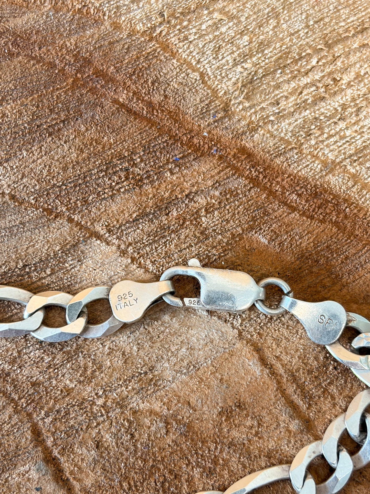 925 Figaro Chain Link Necklace