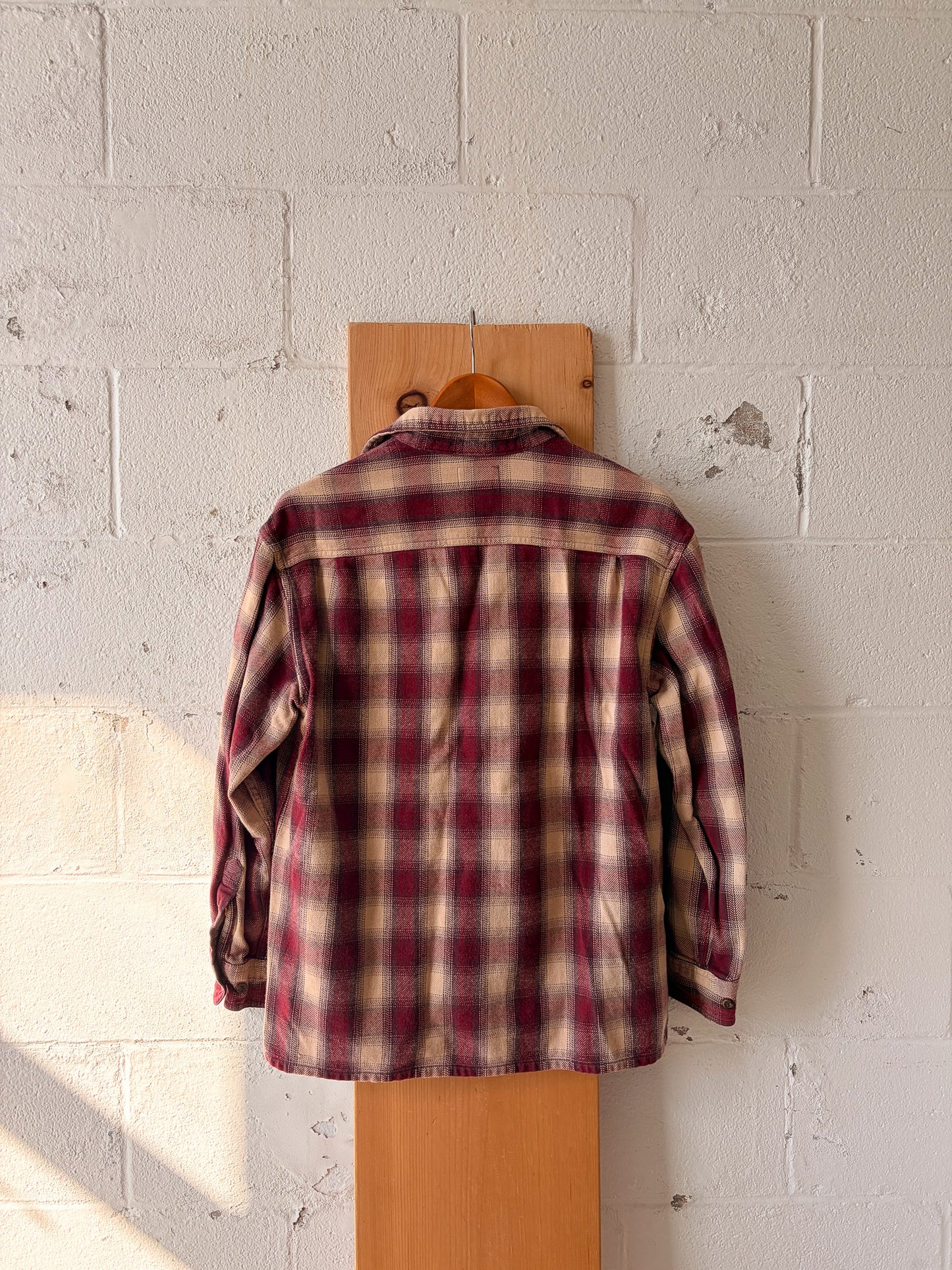 Vtg Red Flannel : M