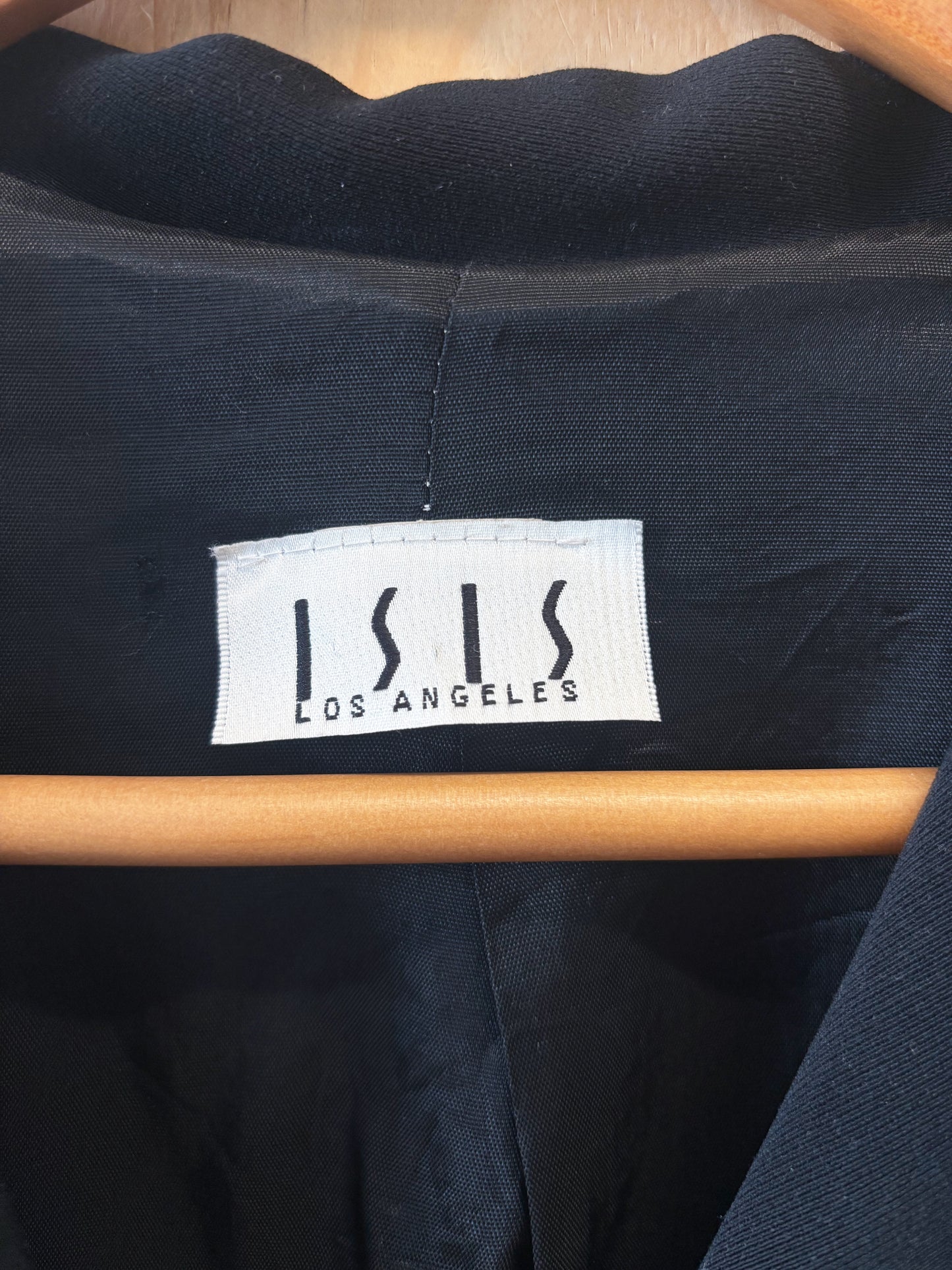 Vtg Black Blazer : S