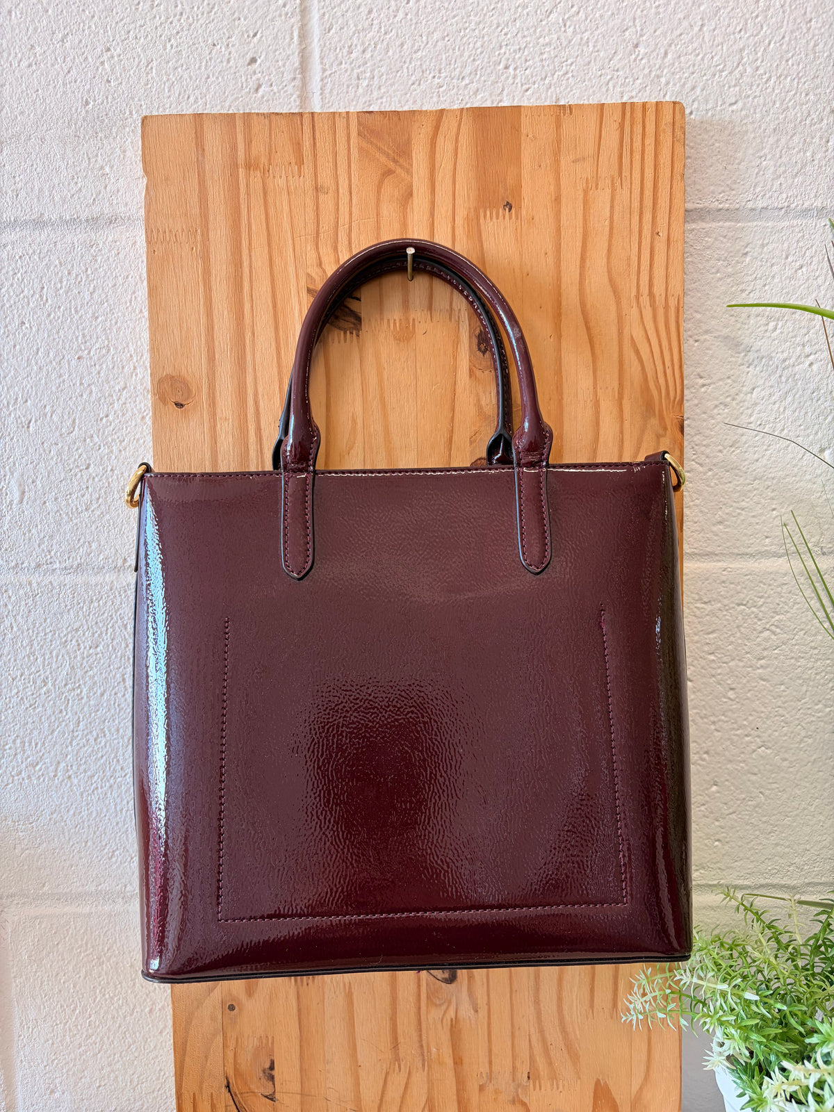 Ralph Lauren Burgundy Tote (As Is)