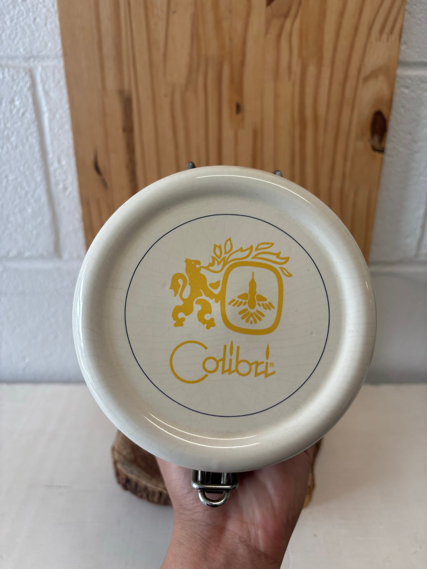 Vtg Colibri Bullfrog Humidor Canister (Local Pickup Only)