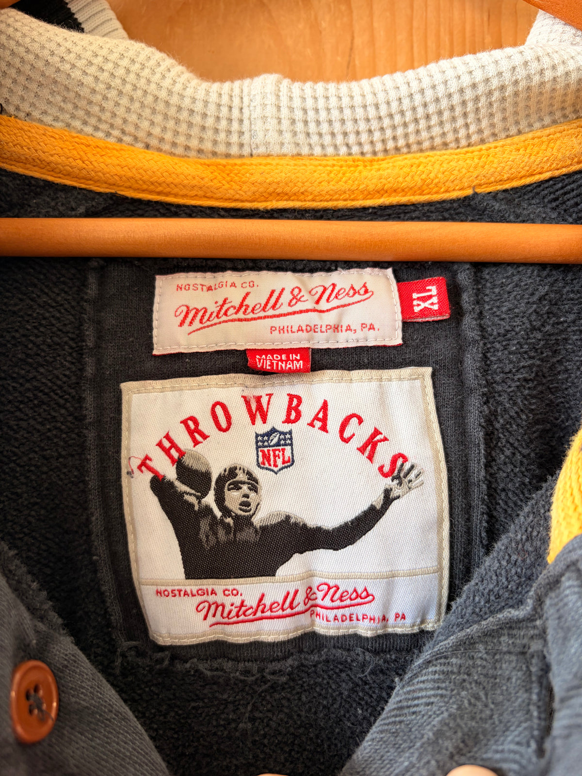 Mitchell & Ness Steelers Throwback Hoodie : XL