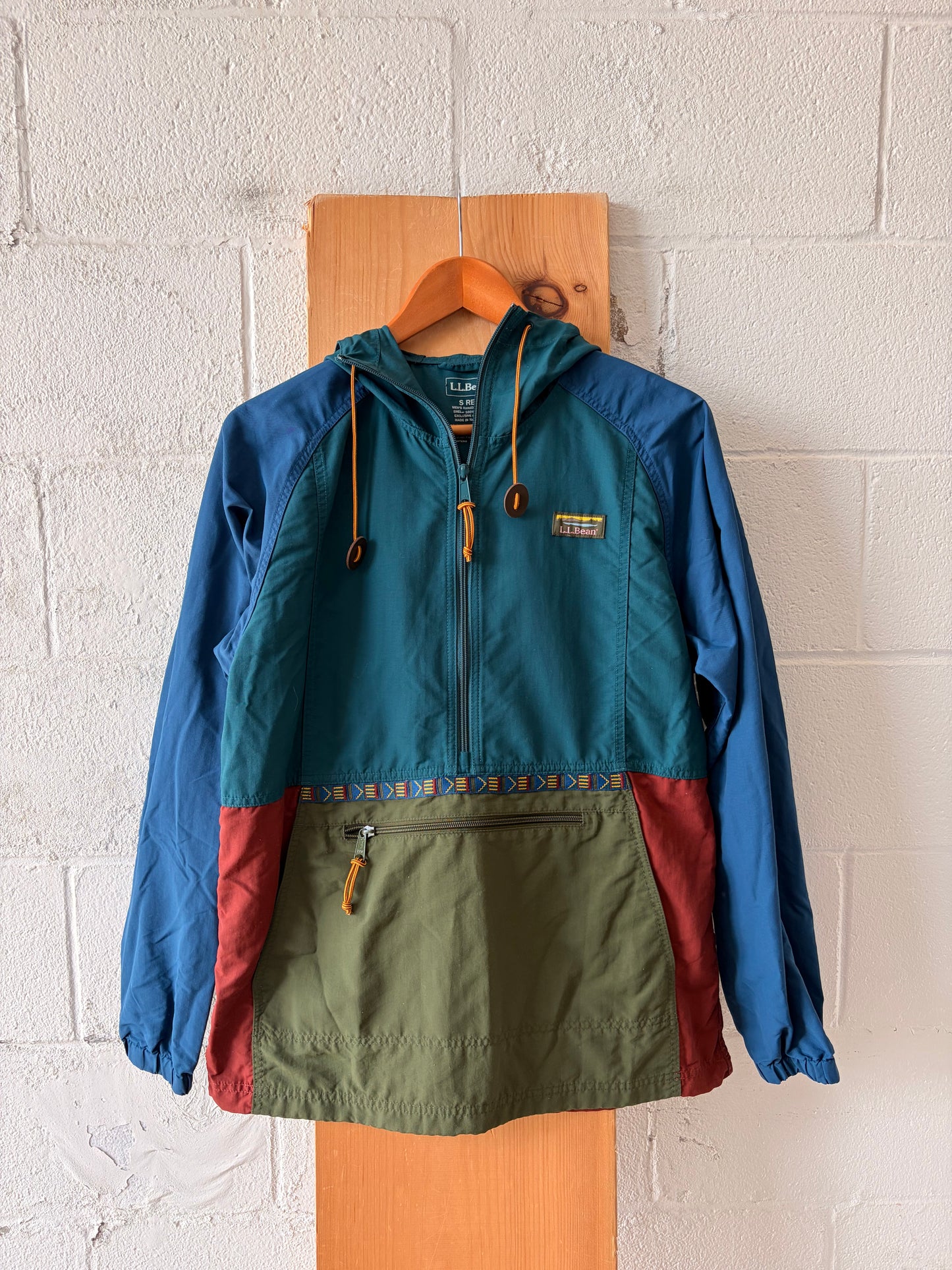 L.L. Bean Anorak Color Block Jacket : S-Reg