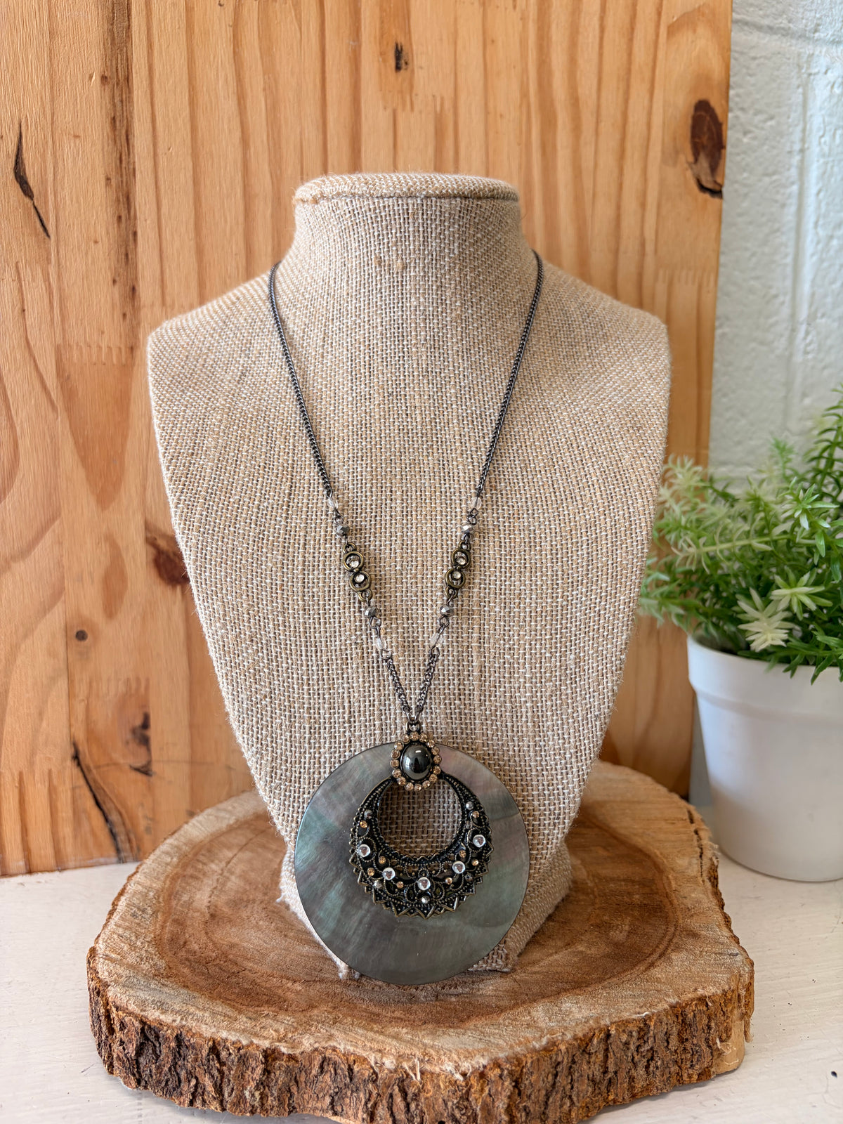 Boho Iridescent Necklace