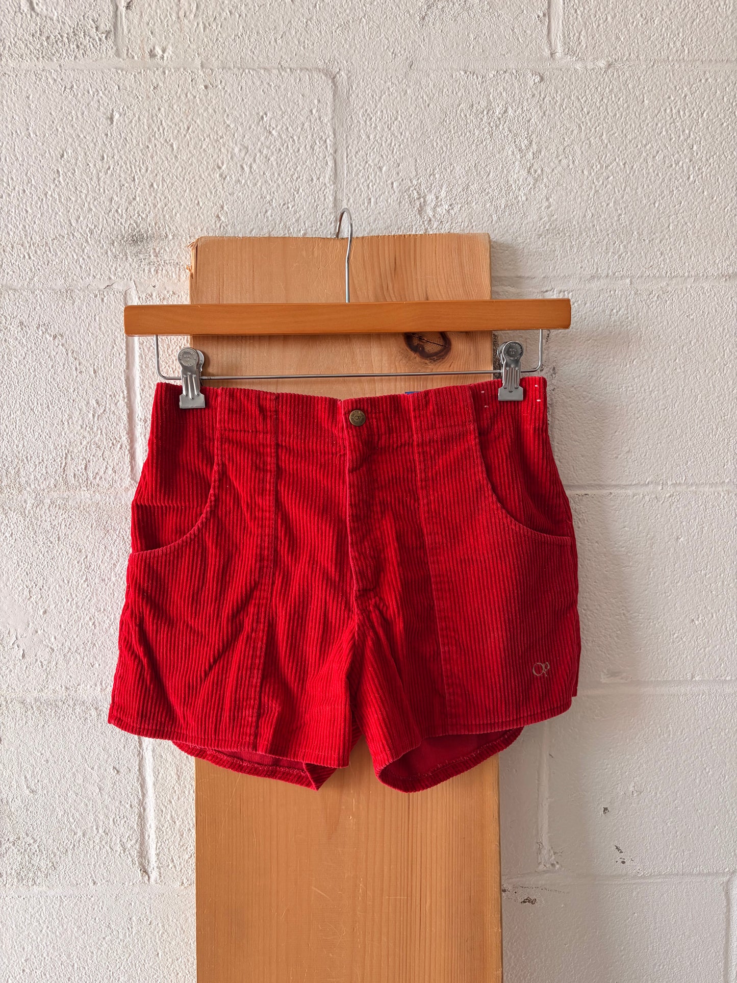 Little Red Corduroy Shorts : 28”W