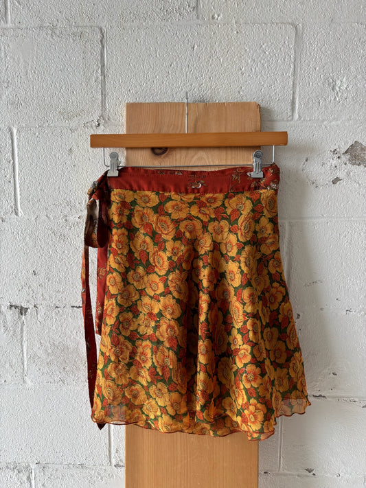 Reversible Mini Wrap Skirt : S/M/L