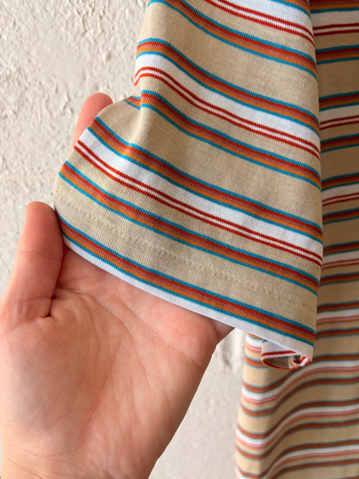 Vtg Levi’s Striped Single Stitch Polo : L