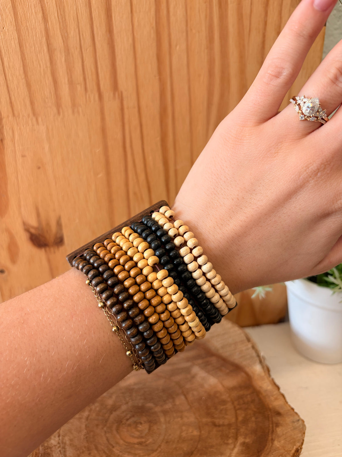 Wooden Beaded Bracelet