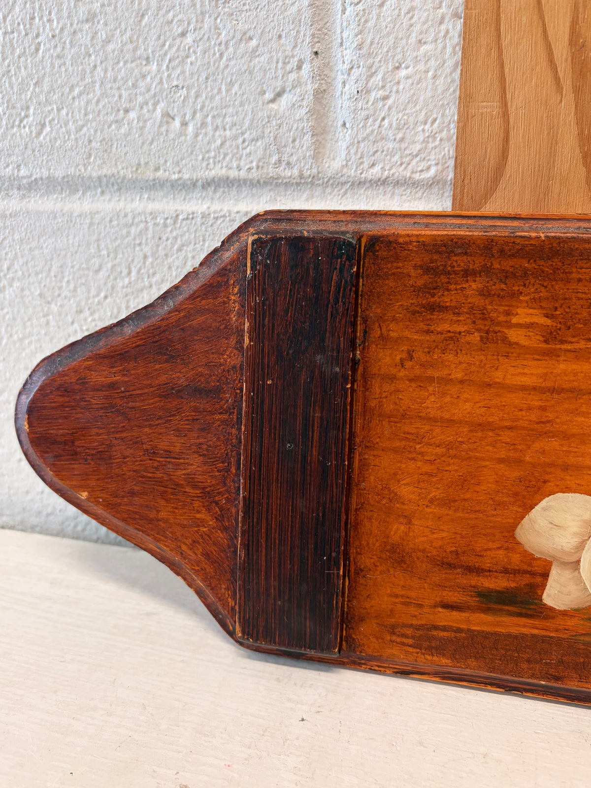 Painted Wooden Mushroom Plaque / Cutting Board (Local Pick Up Only)