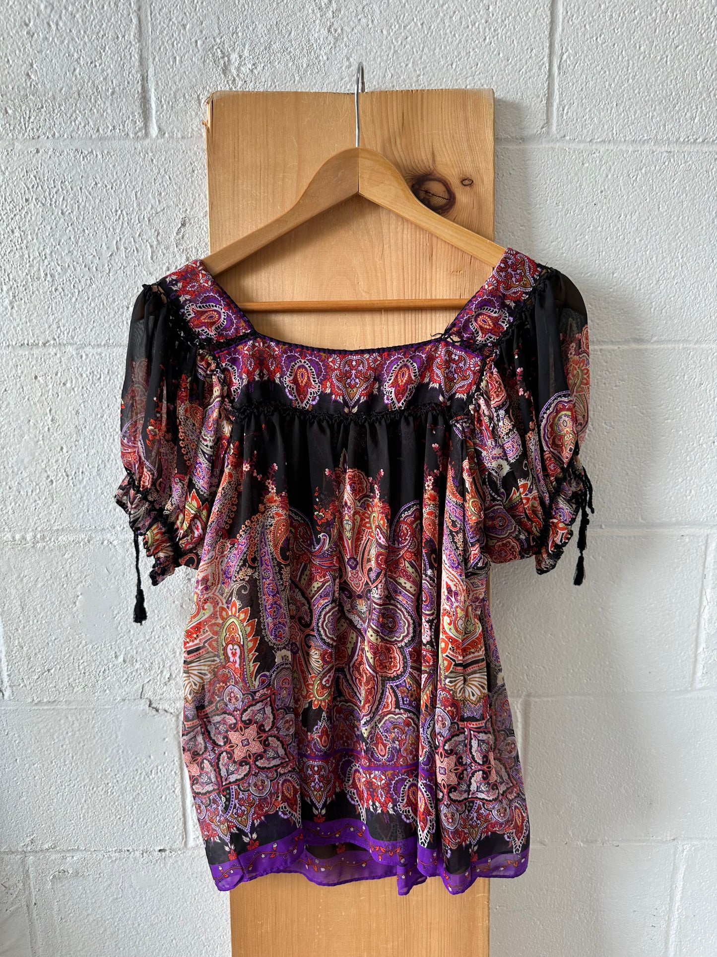Semi Sheer Boho Top : 6