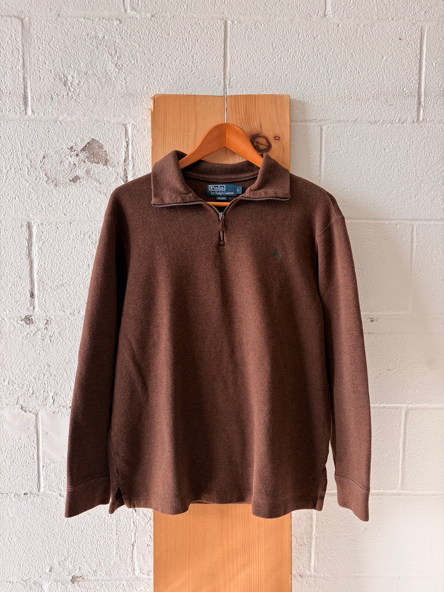Brown Ralph Lauren Quarter Zip : L