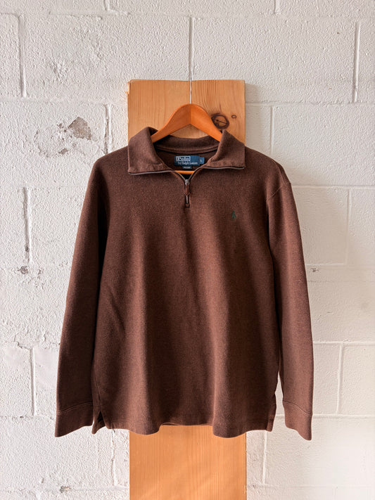 Brown Ralph Lauren Quarter Zip : L