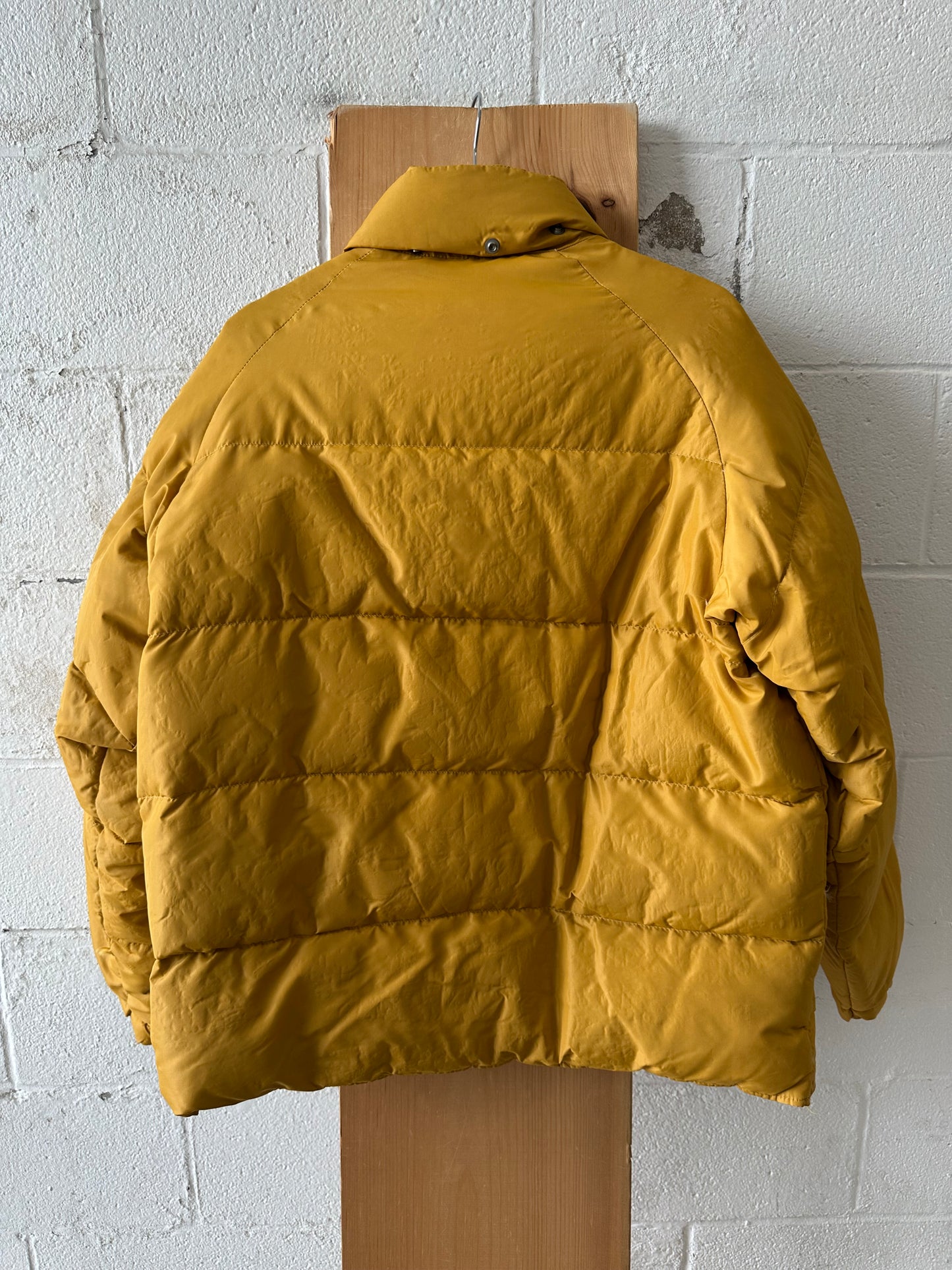 Vtg Yellow Down Puffer : XL
