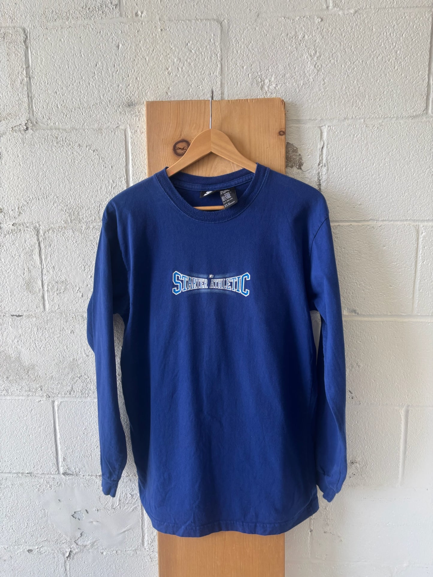 Vtg Blue Starter Long Sleeve : S