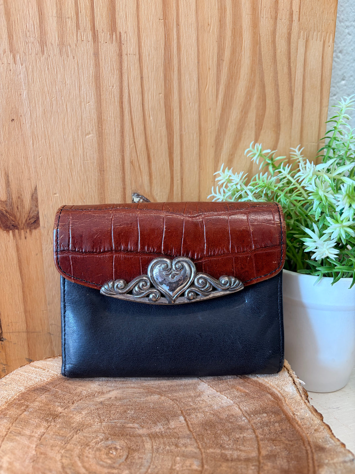 Vtg Brighton Bellisimo Wallet Crossbody Bag
