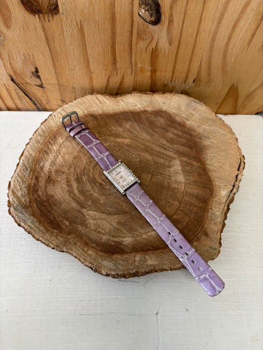 Purple Leather Watch (Untested)