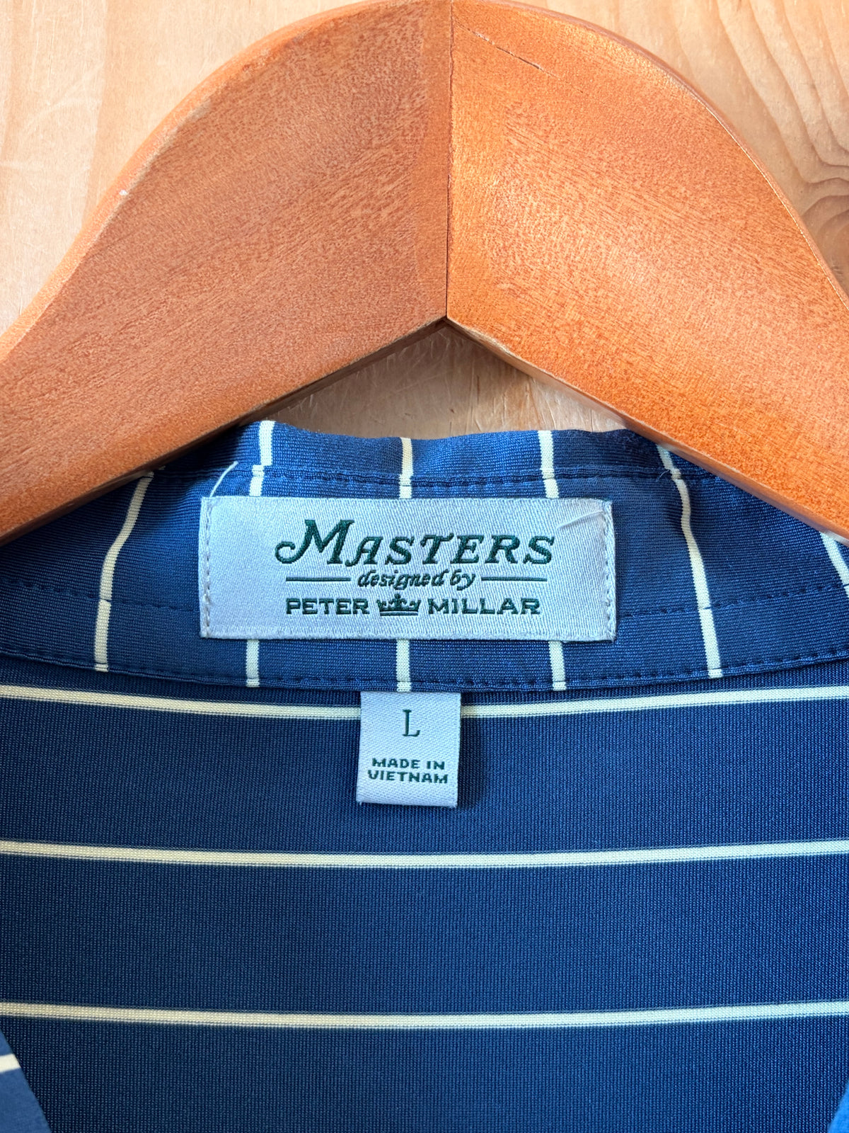 Striped Masters Golf Polo : L