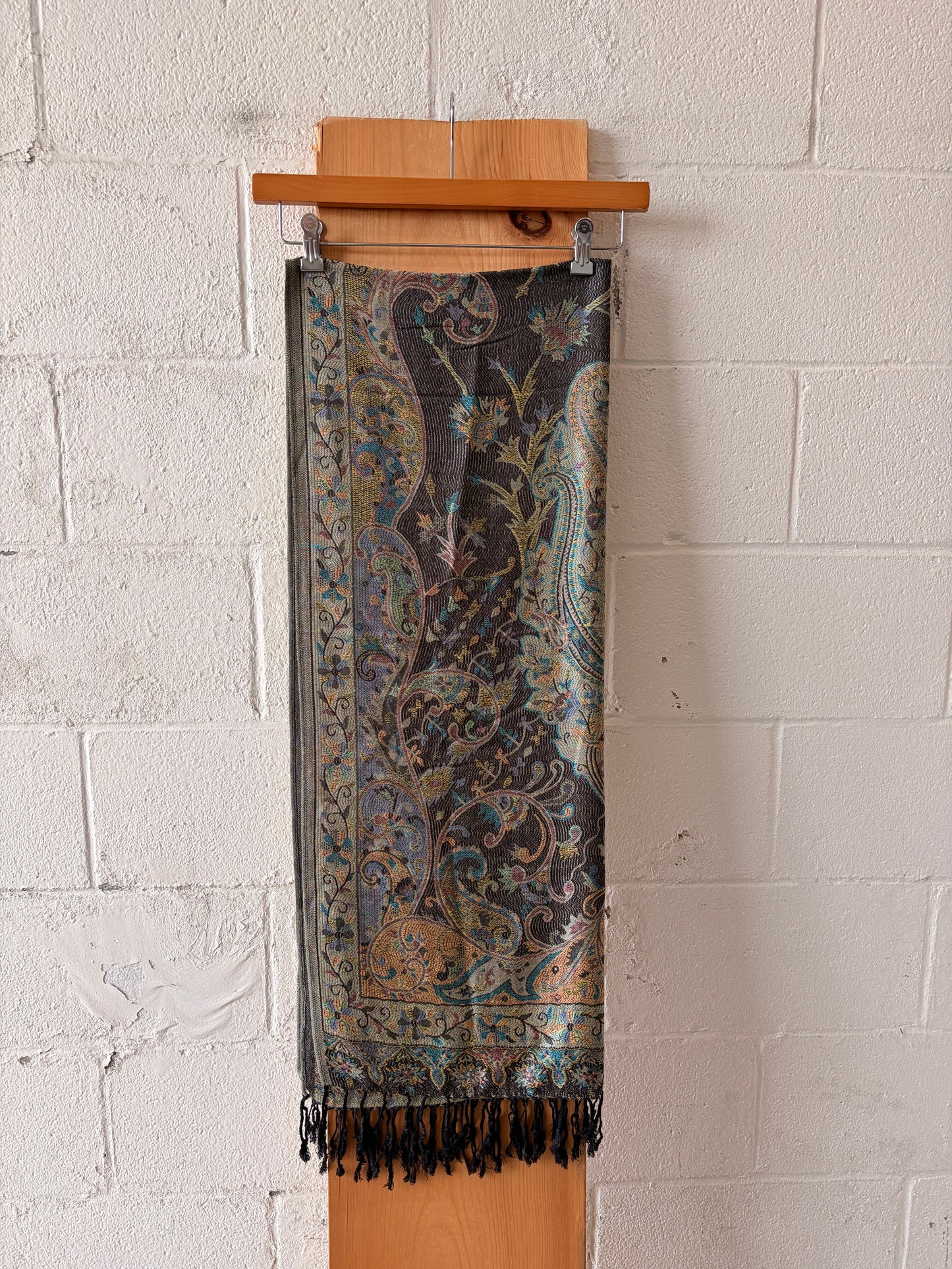 Fringe Paisley Scarf
