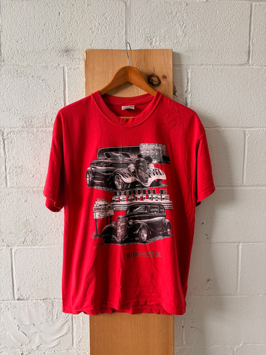 Vtg Graphic Car Tee : L