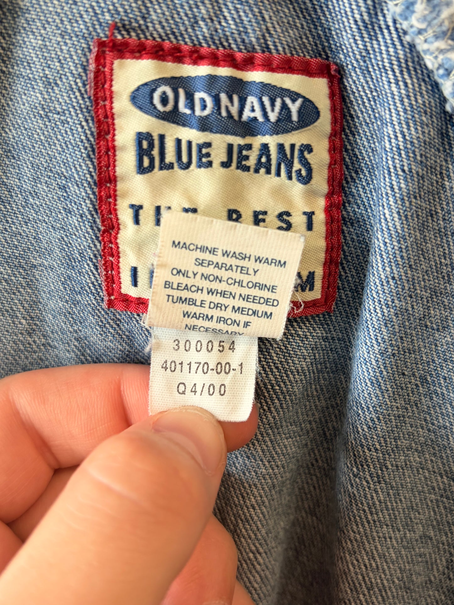 ‘00 Distressed Old Navy Overalls : L