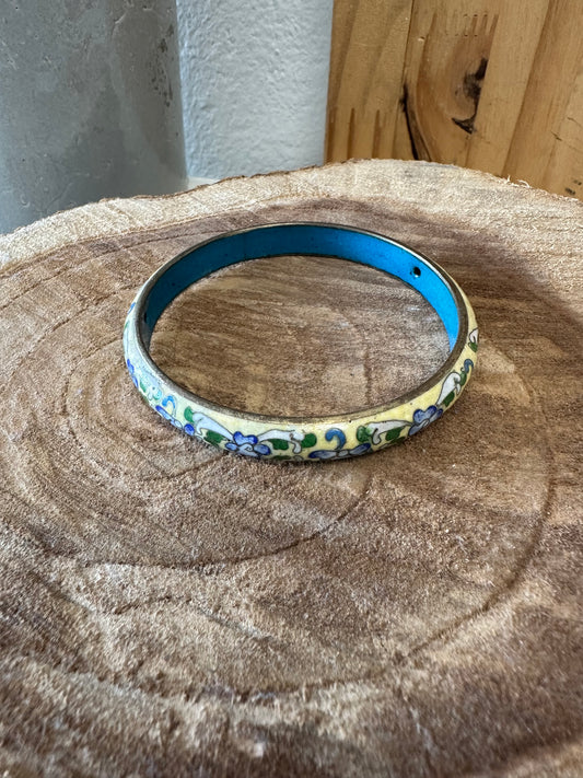 Enamel Floral Bangle