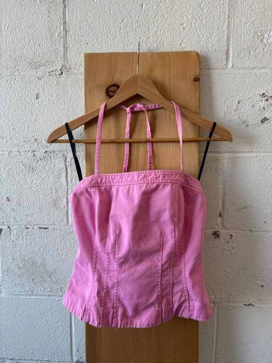 Pink Halter Top : S
