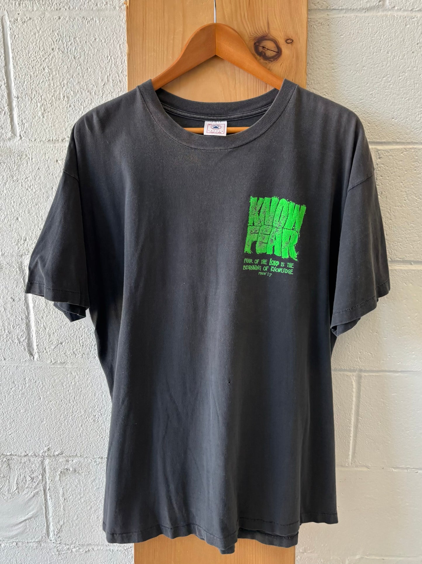 90s Single Stitch Know Fear Tee : XL